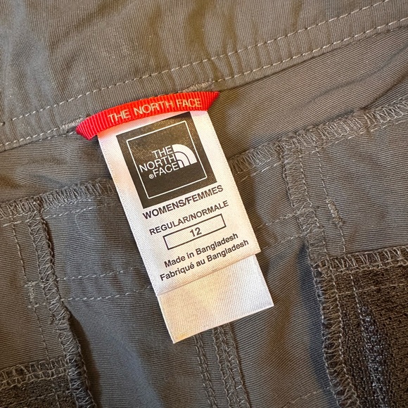The North Face Women’s Dark Gray Basin Convertible Pants Size 12 - Picture 5 of 7